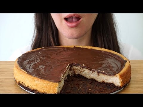 ASMR: Chocolate & Peanut Butter Vegan Cheesecake ~ Collaboration With ASMR Miss Nature (Whispered)