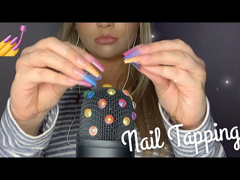 ASMR | Nail Tapping w Long Nails (nail on nail tapping, clicking, clacking) ✨💕