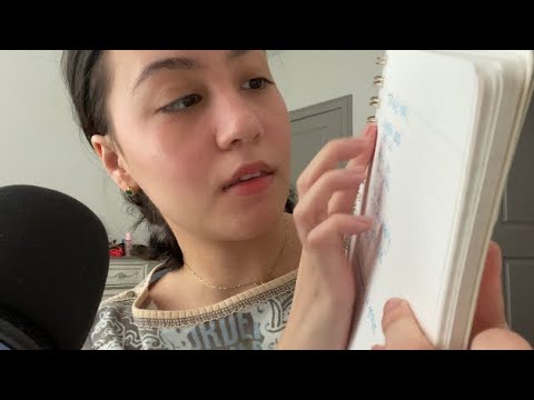 ASMR: pretty trigger words 🌹 (CLOSE whispers, trigger variety, tapping)
