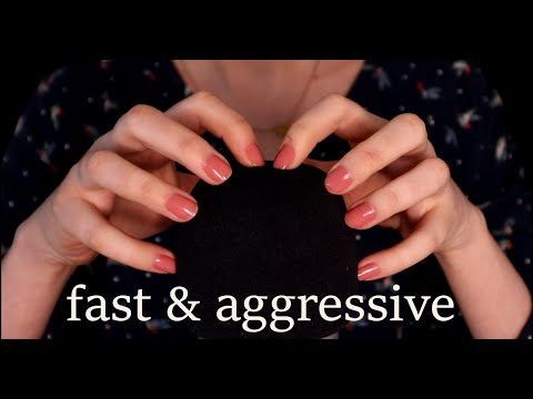 ASMR Fast & Aggressive Mic Scratching & Tapping (No Talking)