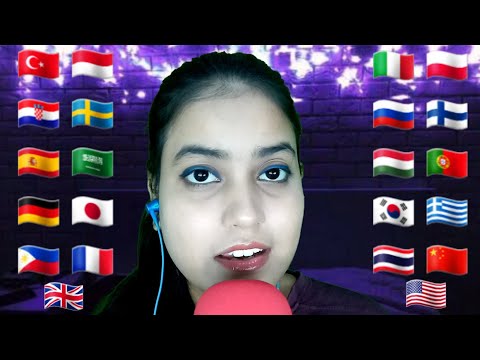 ASMR "Mango" In Different  Languages With Inaudible Whispering
