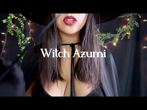 Apprentice witch practices spells on you 🖤 | Happy Halloween 🎃| Azumi ASMR