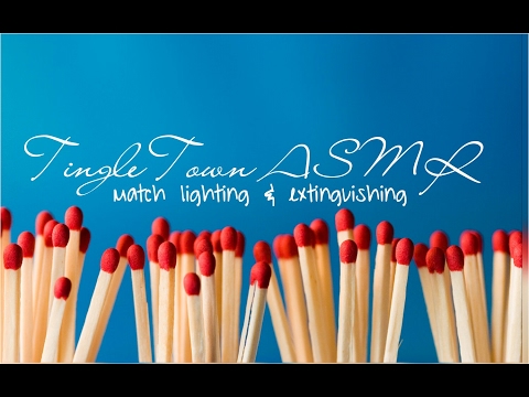 ASMR Lighting & extinguishing matches 🔥