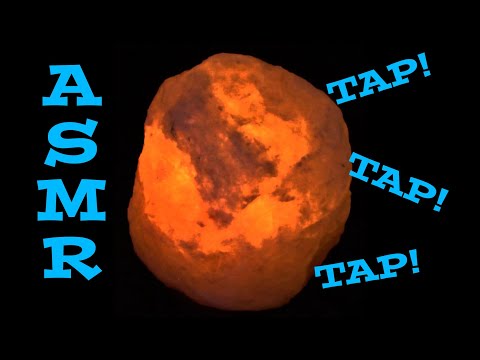 ASMR: Tapping A Glowing Salt Lamp (No Talking)