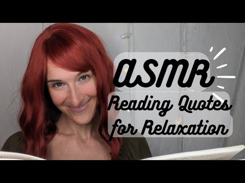ASMR | Reading quotes for relaxation 😌