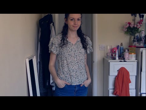 ASMR Shein clothing try on - fabric sounds