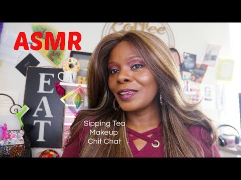 Makeup ASMR Chit Chat..Tea Sips To Help You Sleep