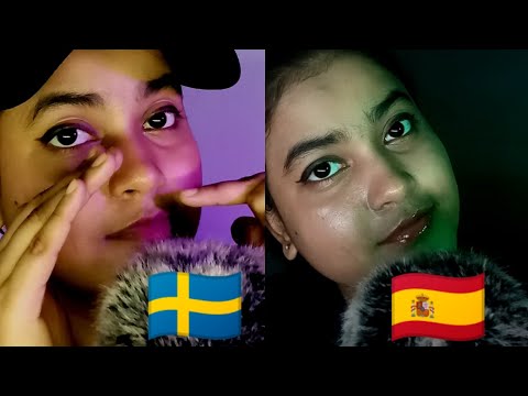 Tingly Trigger Words Swedish vs Spanish | ASMR Language