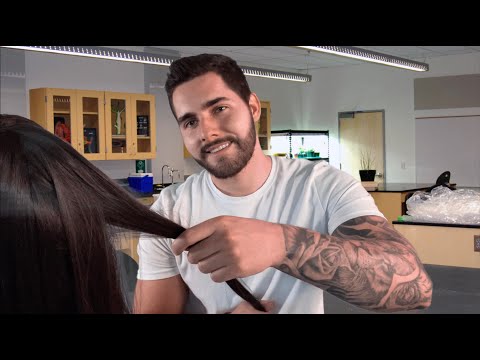 ASMR Gay Best Friend Plays With Your Hair In The Back Of The Class - ASMR Roleplay - Soft Speaking