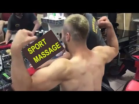 ASMR Turkish SPORT massage Barber Face,Head and Body Massage kafa sırt kol masajı KASLI ERKEK