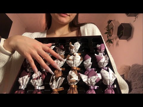 ASMR | Opening A Fancy Box Of Chocolates | Whispering | lofi