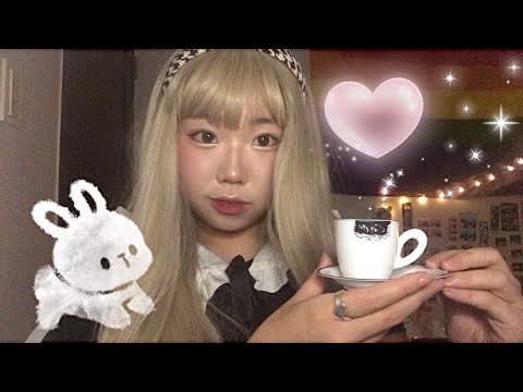 ASMR Makeover from Alice in wonderland (real camera touching)