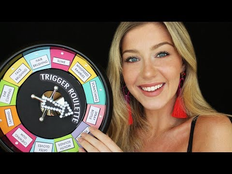 ASMR 3Dio Trigger Roulette (Mouth sounds, latex gloves, tapping etc)