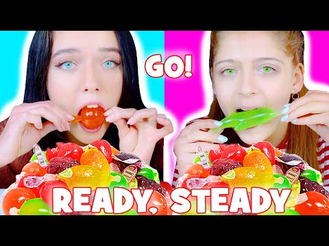 ASMR Most Popular Jelly Fruit and Jelly Fish Candy Mukbang