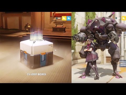 ASMR Opening 25 Loot boxes on Overwatch (Whispered)