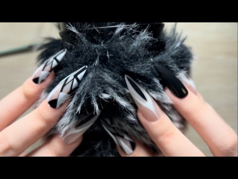 Mic Triggers with LONG Nails, No Talking, Tapping, Scratching, Visuals, For Sleep or Studying | ASMR
