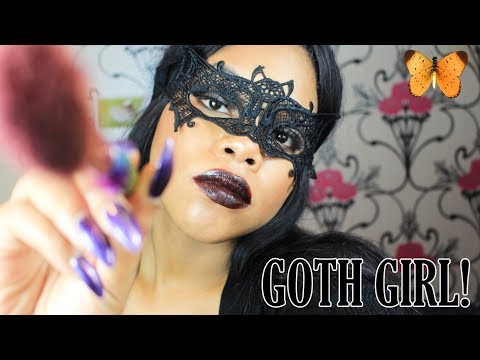 ASMR RUDE GOTH GIRL DOES BESTIES MAKEUP FOR HALLOWEEN PARTY!🦇