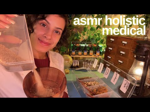 ASMR Chiropractor for Depression 🌱 REAL Herbal Remedies 🌿 Face Mapping Exam Mien Shiang