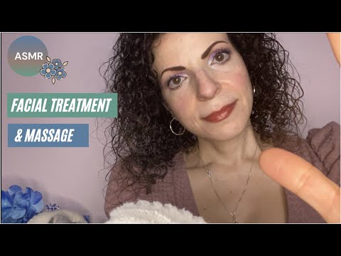 ASMR Spa Roleplay Facial Treatment and Massage  (Whispering, Inaudible, Personal Attention)