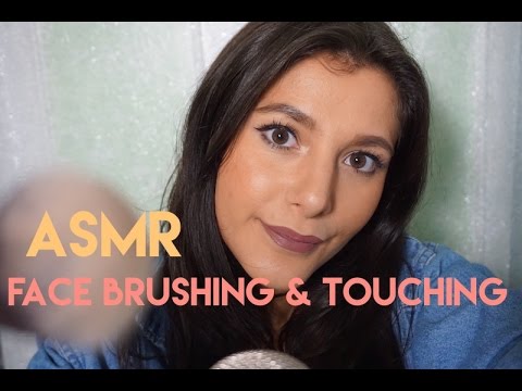 ASMR [English Accent] Face Brushing & Touching