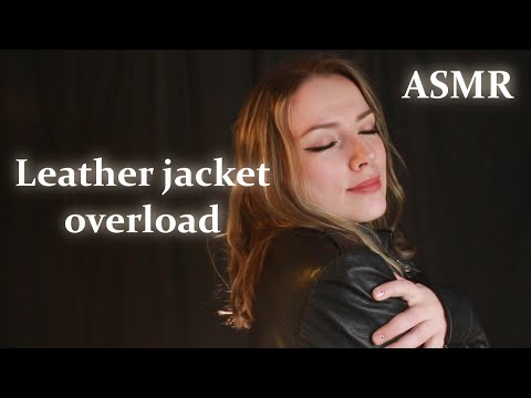 All leather ASMR |  soft spoken Russian accent | genuine leather gloves sounds