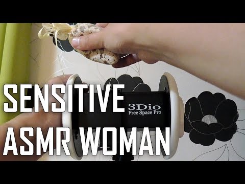 ASMR Sensitive Woman Ear Massage + New Trigger Sounds (No Talking)(Sleep)