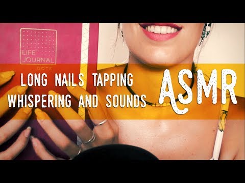 ASMR ita - 💅 Long Natural Nails TAPPING, Whispering and Sounds per DORMIRE 😴
