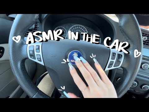 CAR ASMR in the SAAB ♡ tapping & scratching