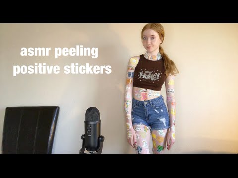 ASMR ~ Sticker Peeling Sounds ~ Positive Affirmations