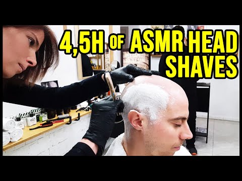 SLEEP with THE BEST ITALIAN BARBER HEAD SHAVES COLLECTION by ASMR BARBER 💈 ASMR 4,5 HOURS 💈