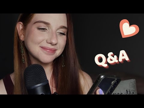 ASMR | Q & A | Answering Your Questions & Doing your Favourite Triggers ❤️ (clicky whispers)