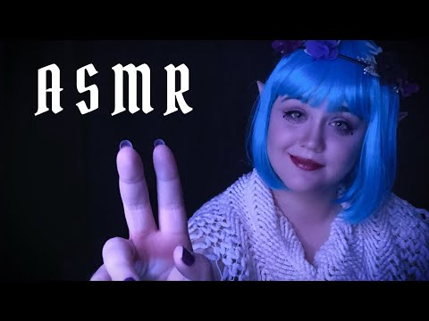 ASMR Face Touching and Gentle Whispers | Sleep Fairy Helps You Relax | Closeup Personal Attention