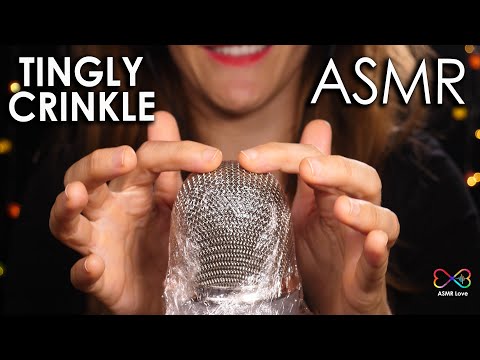 [ASMR] TINGLY CRINKLE PLASTIC WRAP 😍 4k (No Talking) Blue Yeti
