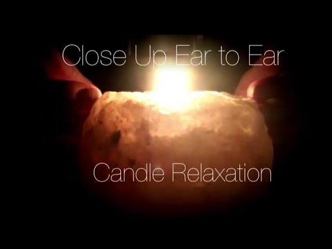 ASMR Close-Up Ear to Ear Whisper Relaxation | Soothing Candle Light | Rain Sounds