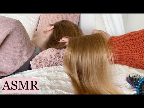ASMR | Slow Hair Play For 100% Guaranteed Sleep 🤎 (hair brushing & braiding, no talking)