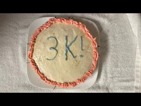 ASMR 🎂Baking A Cake for 3000 Subscribers 🤭🎉