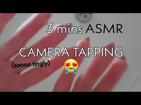3 MINUTE ASMR CAMERA TAPPING, GLASS TAPPING, FACE BRUSHING 🤤😍 | SHORT ASMR VIDEO