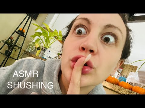 ASMR SHUSHING SOUNDS, SUBSCRIBER REQUEST! COVERING YOUR MOUTH & SHUSHING YOU 🤐 🤫 NO TALKING!