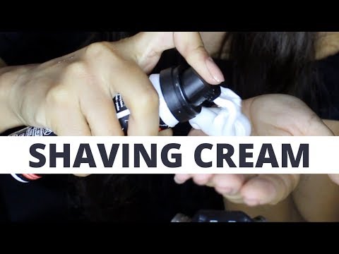 ASMR HAND SOUNDS WITH SHAVING CREAM  (NO TALKING)