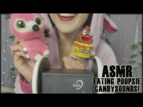 ASMR Eating Candy💤 ♥Eating Sounds 3DIO BINAURAL 🍬♡🍬♥ Whispering Softly ♥ For SLEEP 💤💤💤 CLOSE UP !!!