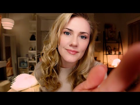Personal Attention before you fall sleep • ASMR • Soft Spoken • Books, Massage, Cards