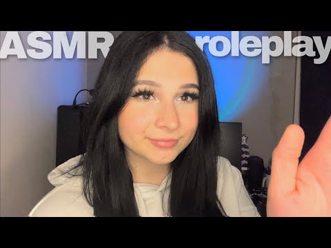 ASMR Girlfriend Calms your Anxiety (Kisses, Massage, Tucking in..)