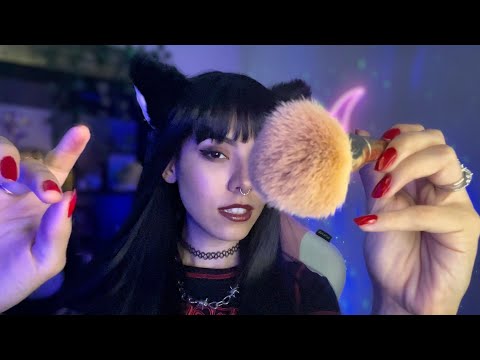 ASMR Doing Your Makeup (Fast Paced) (A Bit Aggressive) [Rummaging]