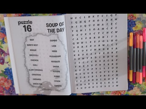 WORD SEARCH Soup of The Day ASMR Chewing gum