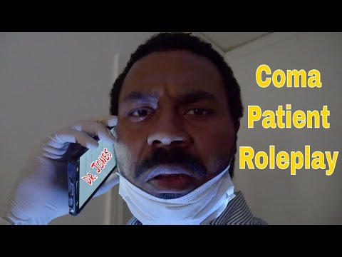 ASMR Coma Patient Roleplay DR JONES Phone Call with Whispering (Whisper) & Cranial Exam - Binaural