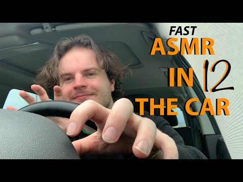 Fast & Aggressive ASMR in the Car 12 lofi Hand Sounds, Invisible triggers,Gripping&Scratching+Visual