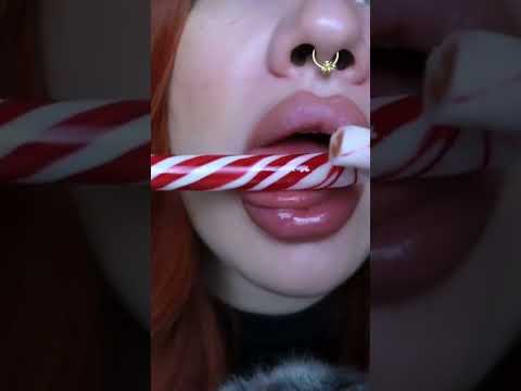 ASMR Licking lollipop 🍭👄
