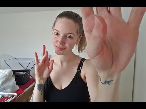 ASMR pure hand sounds & movements + tongue clicking - with Update