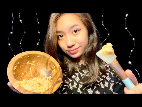 ASMR ~ Spa Facial Treatment | Banana Oatmeal Face Mask | Personal Attention | Whispering | Roleplay
