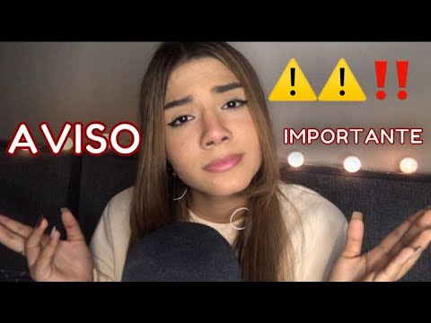 ASMR ESPAÑOL / AVISO IMPORTANTE DE ANNY ASMR